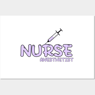 Nurse Anesthetist (CRNA) Purple Posters and Art